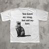 You Know My Swag Not My Lore Funny Cat T-shirt, Cats Lover Gift, Vintage Graphic Tee, Kitten Shirt, Sarcastic Shirts