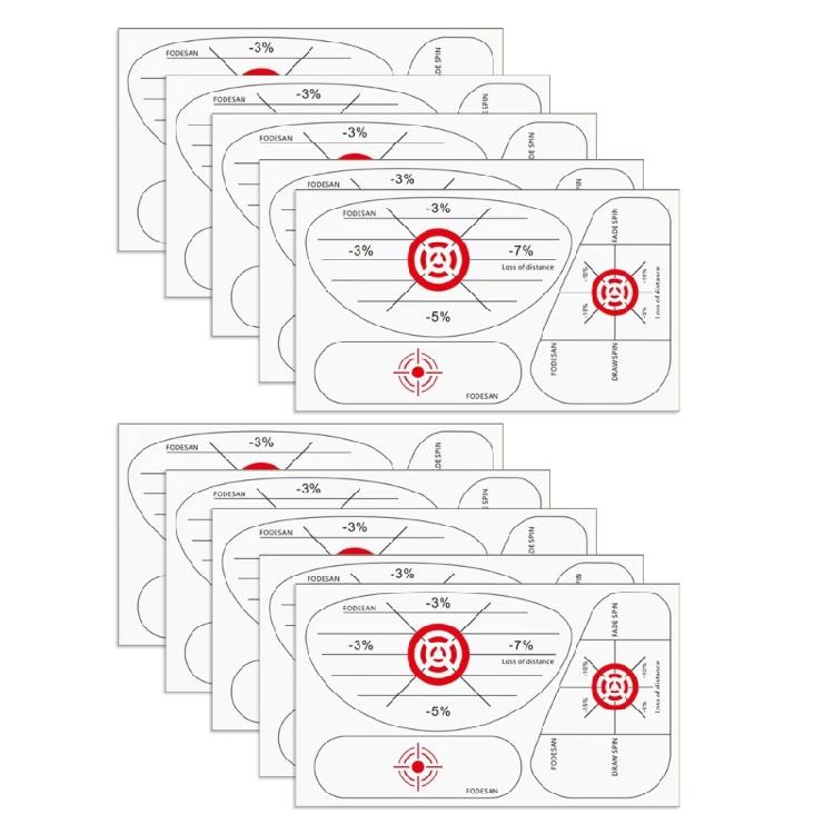 10PCS Golf Club Face Alignment Stickers Golf Swing Trainer Stickers With Strong Adhesive For Consistent Swing Training