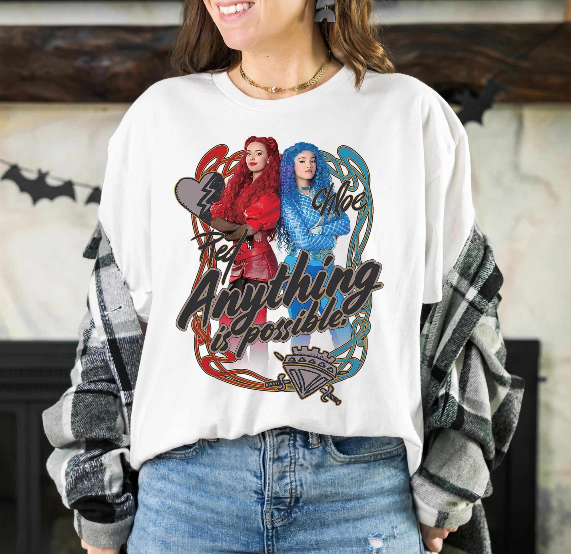 Descendants The Rise of Red Anything Is Possible TShirt Magic Kingdom Shirt Walt World land Family Shirts S