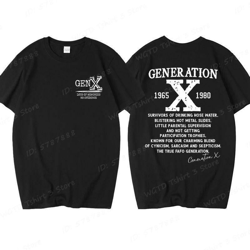Cool Skull Gen X Before All You Sissie Were Born Tshirts Funny Generation X Tshirt Mens Street Casual Short Sleeve Tshirts