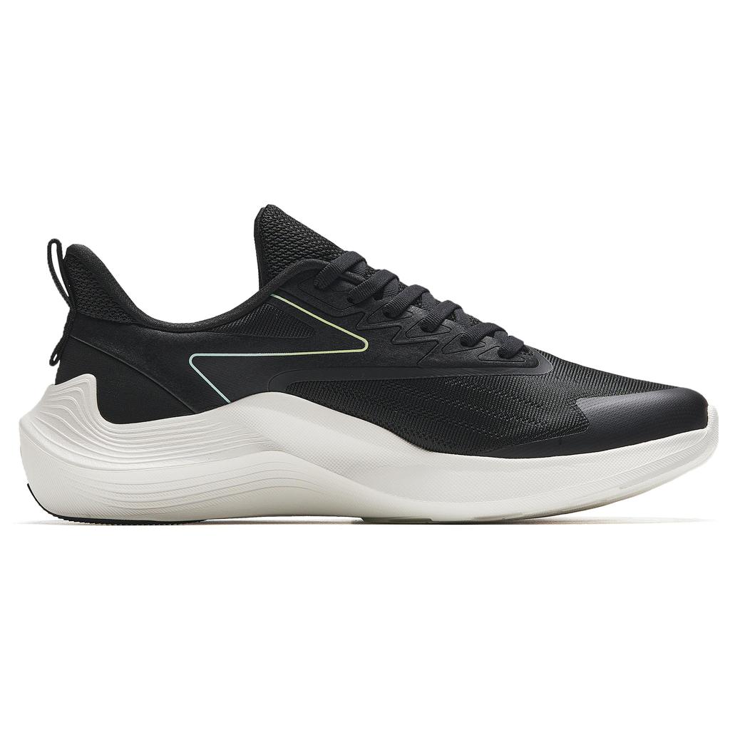 Anta New Stinger Comfortable Slip Resistant, Abrasion Resistant, Lightweight Low Top Running Shoes Men's Black 912335580-2
