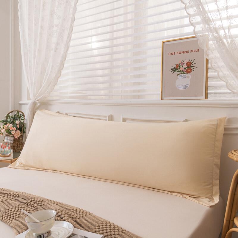 

Приятная для кожи длинная наволочка из мягкого хлопка и льна, большой размер, наволочка для пары, домашняя наволочка для сна, 120/150/180 см 48x150cm жёлтый