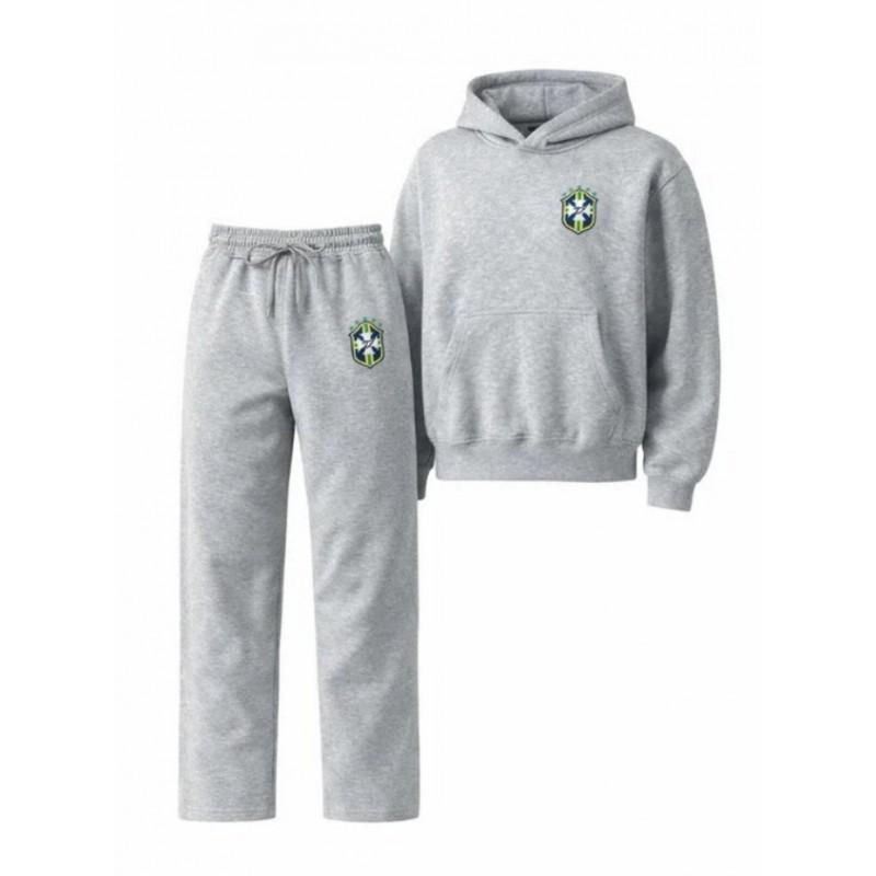 Y2K Streetwear Hoodie Sweatpants Set Embroidered Casual Loose Fit Women