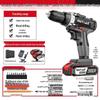 Industrial Ultra-High Power Dual-Speed Electric Drill with Lithium Battery & Multi-Function Impact & Screwdriver Capabilities