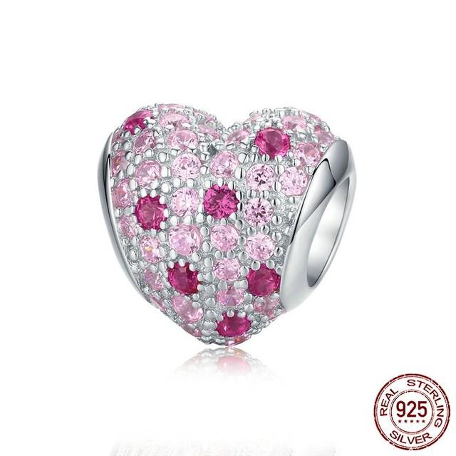 Fit Europe Bracelet Original 925 Sterling Silver Cactus Pineapple Flower Beads S925 Pink CZ Cherry Blossom Charms Diy Jewelry
