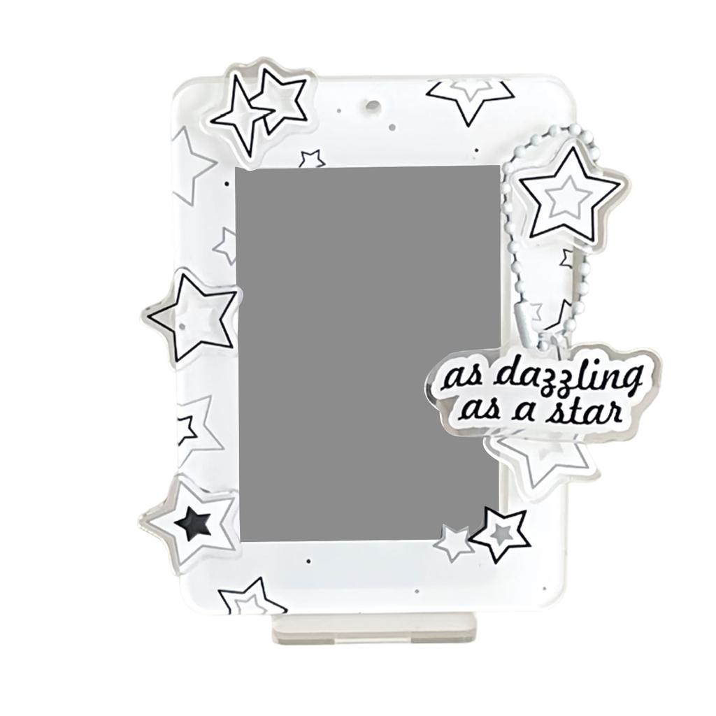 Star Series Sweet Photo Protection Photocard Frame Card Display Stand Desktop Decor Photo Holder Acrylic Card Sleeve