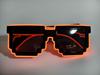 LED Blinkende Mosaik-Sonnenbrille - Kabellose Leuchtbrille für Partys & Clubs