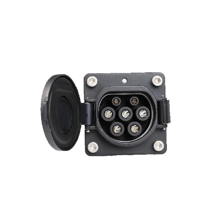 3.5KW 7KW GBT EV Connector 16A 32A 1P EV Charger Socket Inlet EV Charging Socket Without Cable For Chinese Standard Electric Car