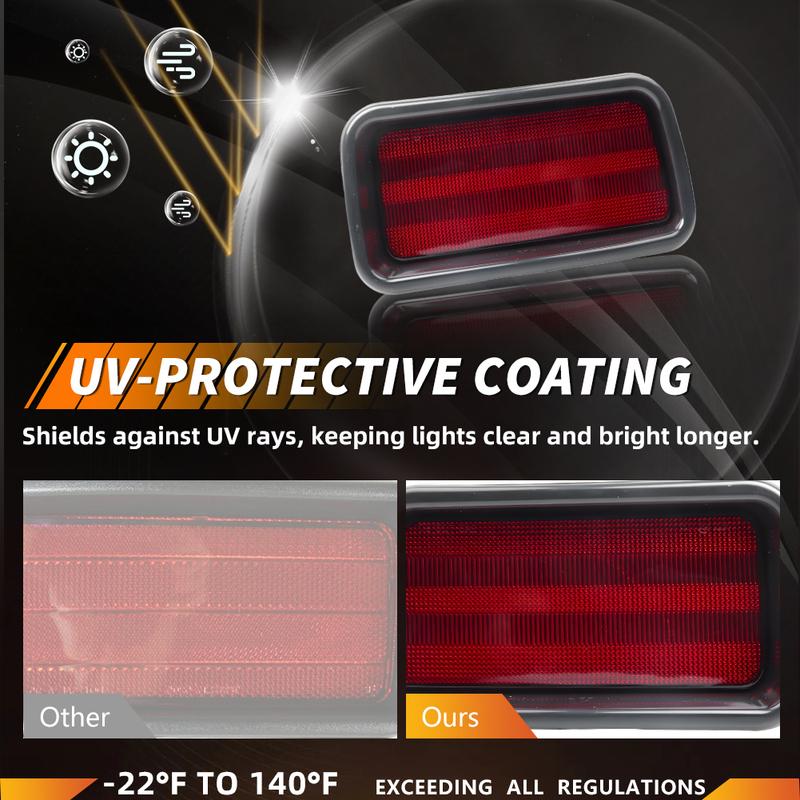 2Pcs Rear Brake Light Tail Light Reflector Turn Signal Light Cover For 1999 2000 2001 2002 2003 2004 Mitsubishi Montero Sport
