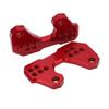 Motorcycle Adjustable Rearset Foot Pegs Mounting Base Replacement for YZF R3 R25 MT25 MT03 Red