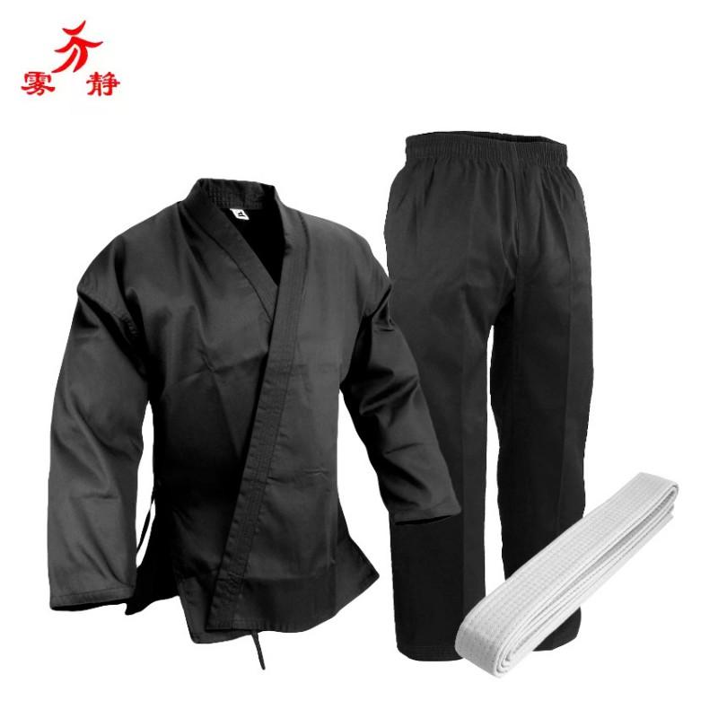 Breathable Black Karate Uniform Belt Included Training Cycling Jersey Adults Men Women Customizable Print