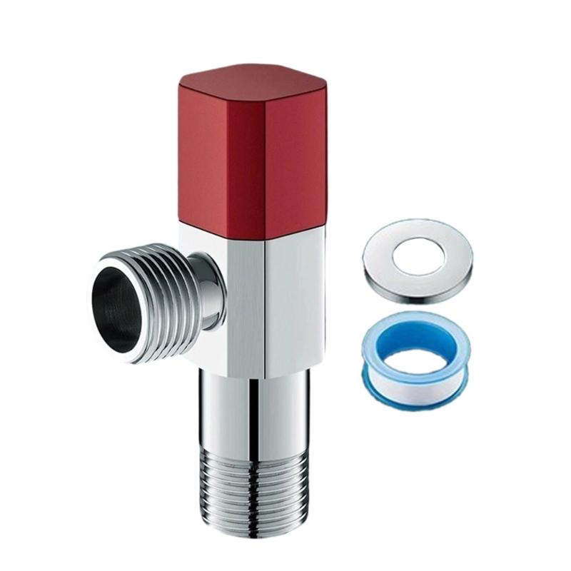 Stainless steel Turn Angle Stop Valves Bathroom High Flows Hot/Cold Water Shut Down Valves Water Flows Control Valves