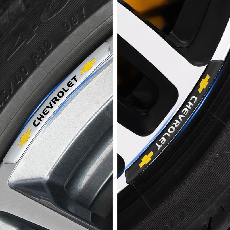 4Pcs Auto Wheel Hub Badge Tire Rim 3D Stickers Car Accessories For Chevrolet Colorado Cruze Captiva Malibu Trax Aveo Camaro Sonic Tahoe Impala Equinox
