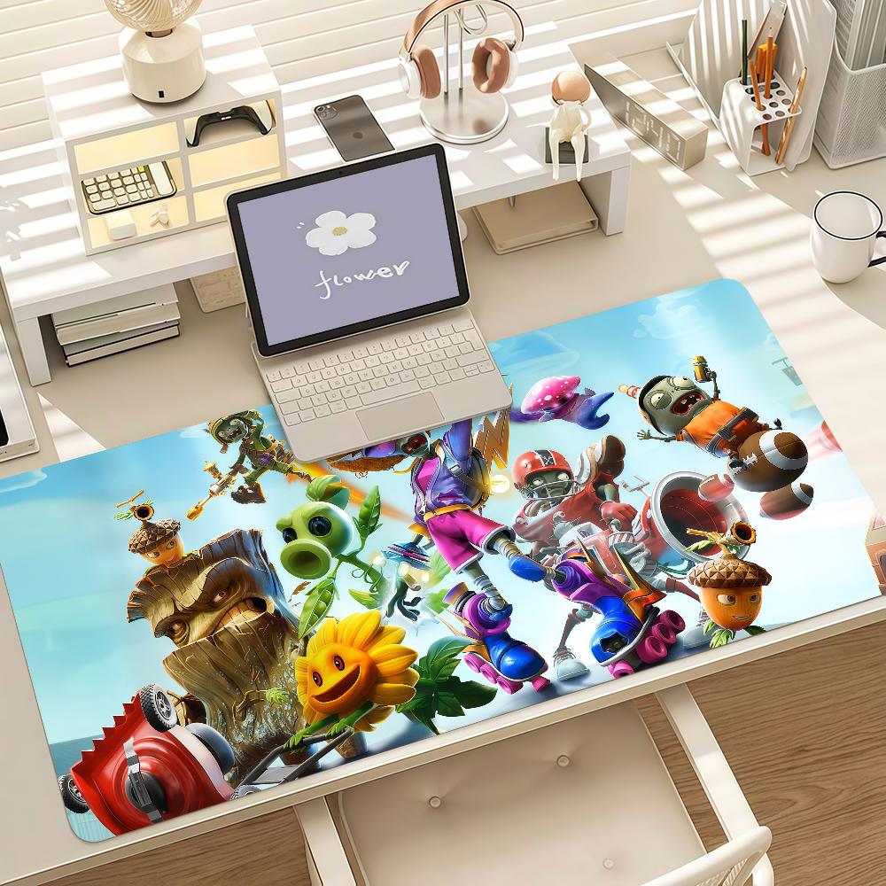 Spiel Pplants Vs Zzombies Strategie Mauspadd Anti-Rutsch-Gummikante Verriegelt Verdickt Laptop Gaming Schreibtischmatte