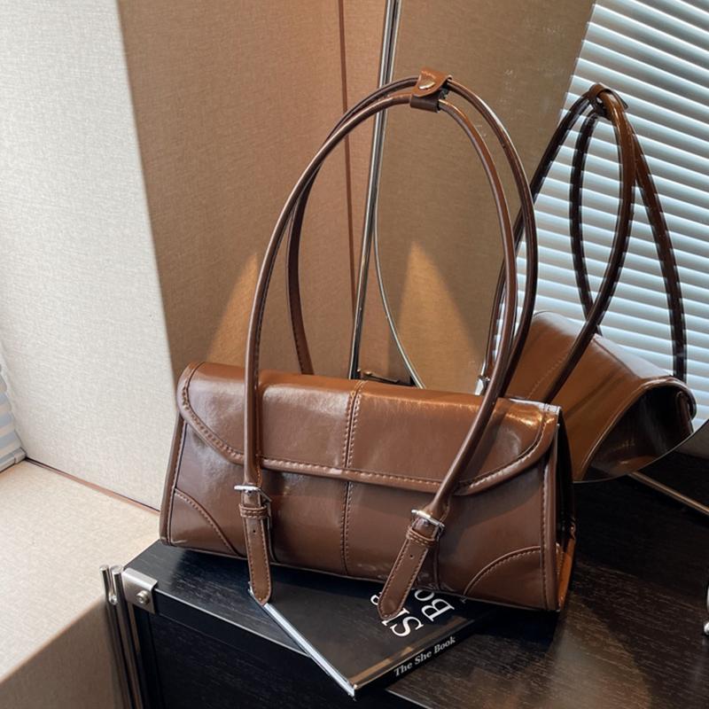 

Бургундские сумки через плечо под мышкой для женщин, однотонные, из искусственной кожи, большой вместимости, повседневная сумка-тоут, новые роскошные сумки для поездок на работу 32x10x15cm