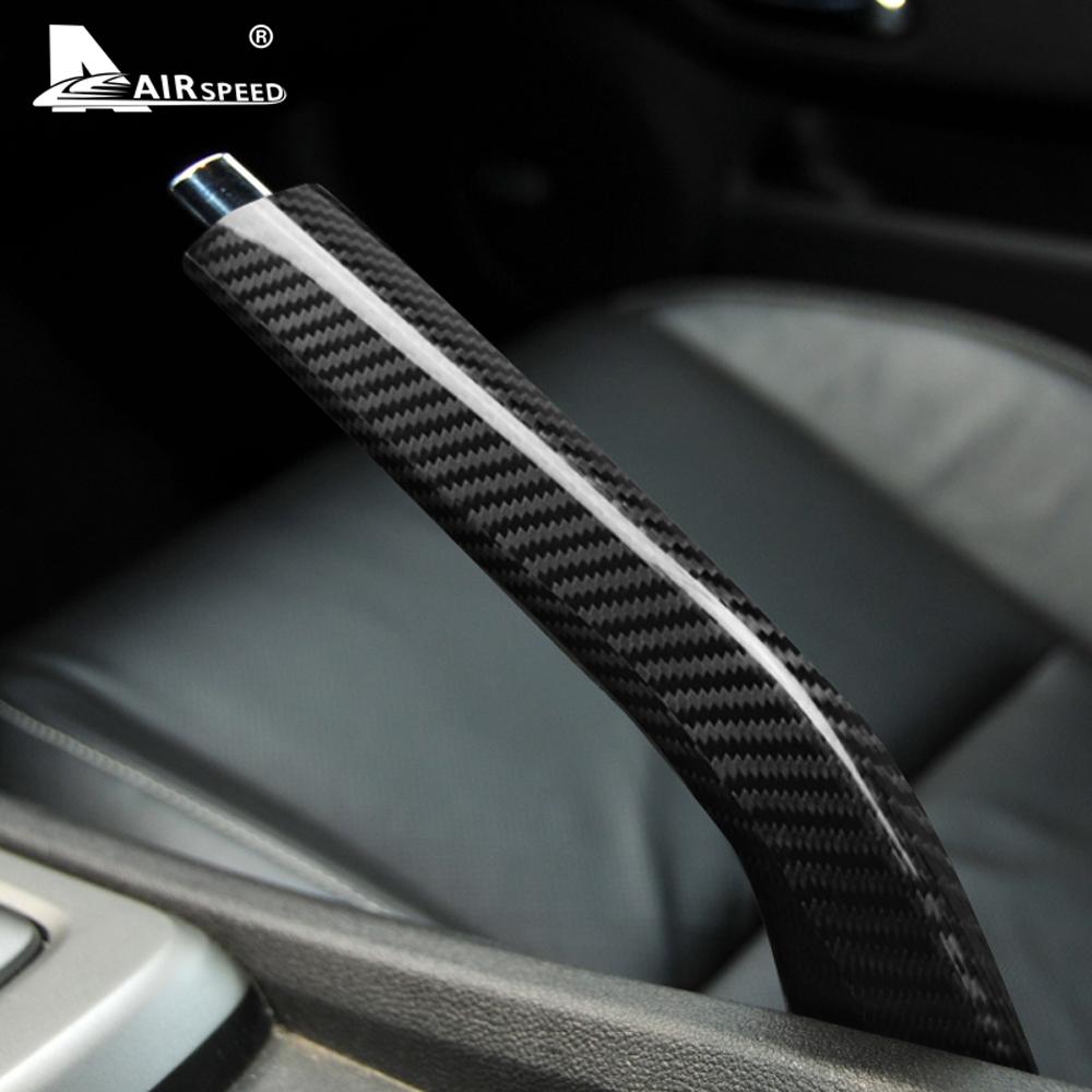 Real Hard Carbon Fiber Handbrake Grips Cover Car Interior Trim for Chevrolet Camaro 2010 2011 2012 2013 2014 2015 Accessories