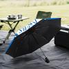 Blue Sheffield With Owl  Automatic Folding Umbrella - 8-Rib Travel Umbrella with Auto Open/Close & Portable Gifts for Holidays or Birthdays