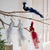 Realistic Glitter Christmas Bird Ornaments Foam Christmas Tree Decoration  Indoor Decoration
