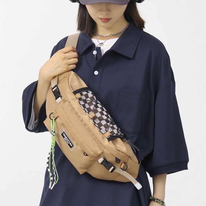 Trendy Unisex Waterproof Chest Bag Stylish High-quality Nylon Sport Sling Bag