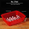 Large White Plastic Rectangular Kitchen Basket for Draining, Washing, and Storage