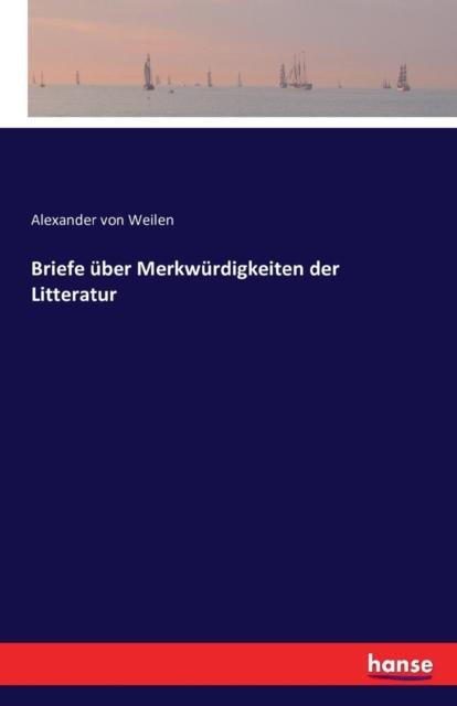 Libro Briefe Uber Merkwurdigkeiten Der Litteratur