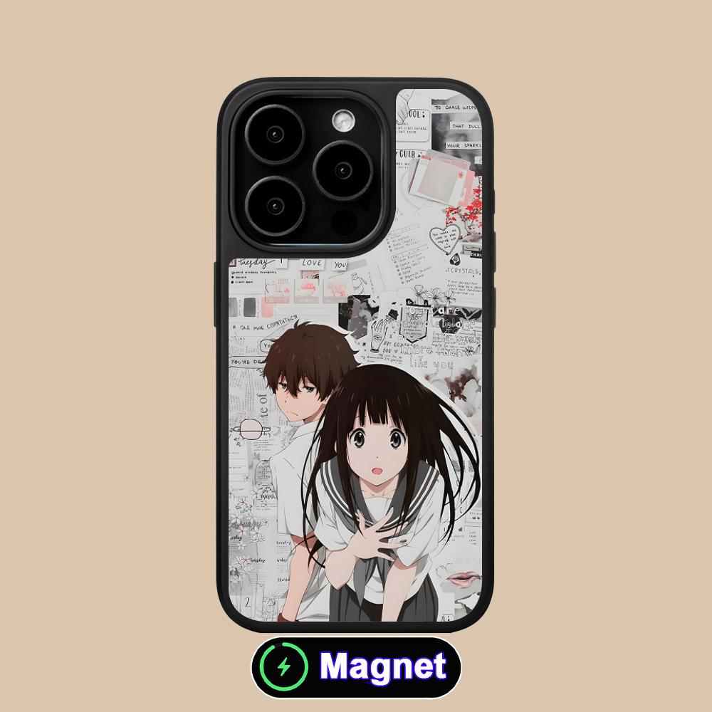 Hyouka Chitanda Matte Surface Magsafe Mobile Phone Case for iPhone 17 16 15 14 13 12 11 Air Pro Max Plus Colorful Cover