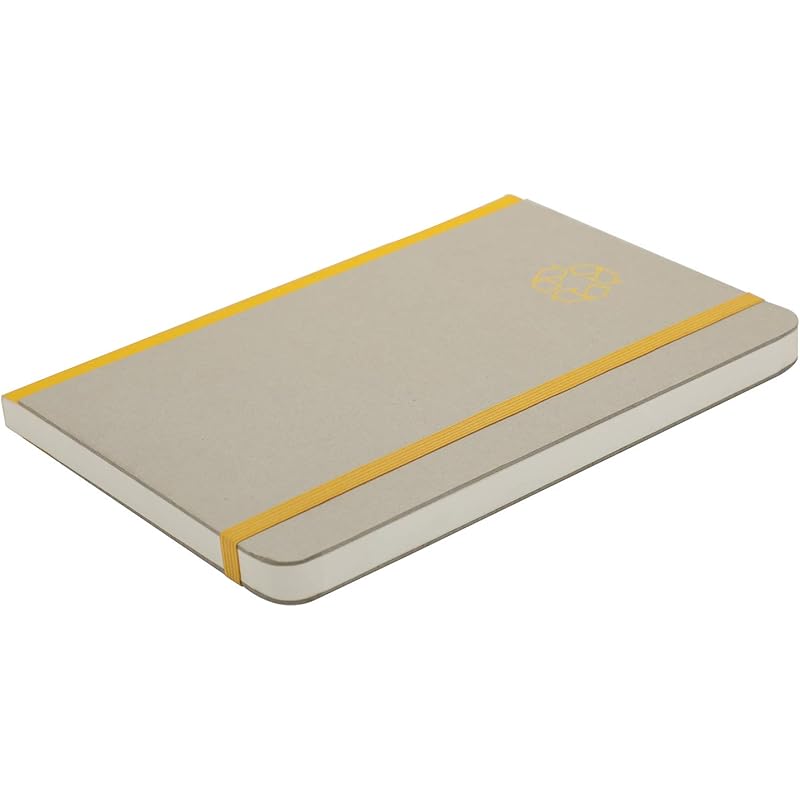 

Comma Ecologique A5 Size Eco-Friendly Hard Bound Notebook with Elastic Band Closure 192 Pages 80gsm Natural Shade Pa 5 жёлтый