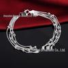 Exquisite Five-Line Light Bead Bracelet - Silver-Plated Copper Jewelry