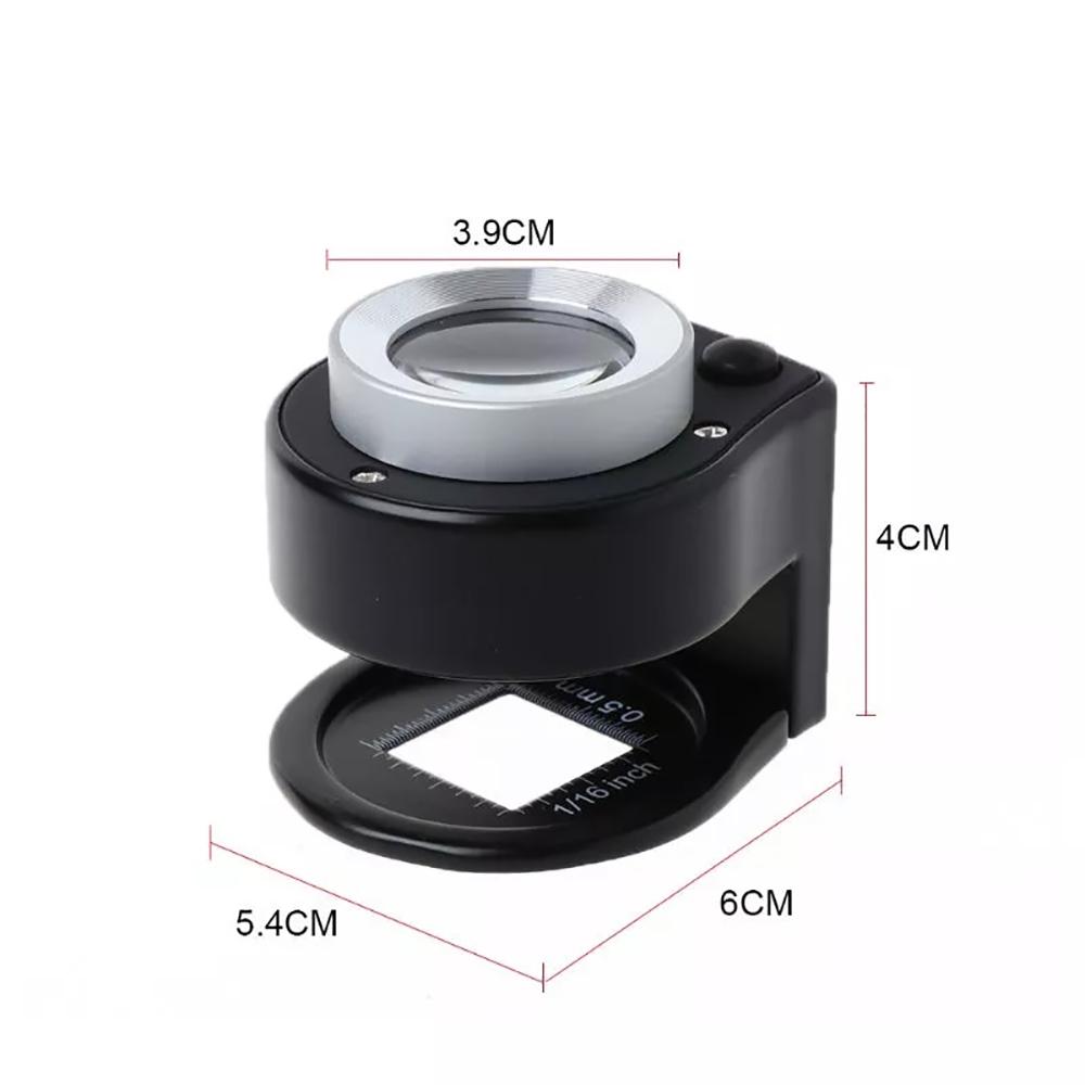 30X Handheld Mini Magnifier Jewelry Identification Tools Loupe Optical Instrument