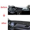 Fit for Opel Mokka Vauxhall Mokka X 2017-2019 Car Dashmat Dashboard Cover Pad DashMat Sunshade Protective Carpet Accessories