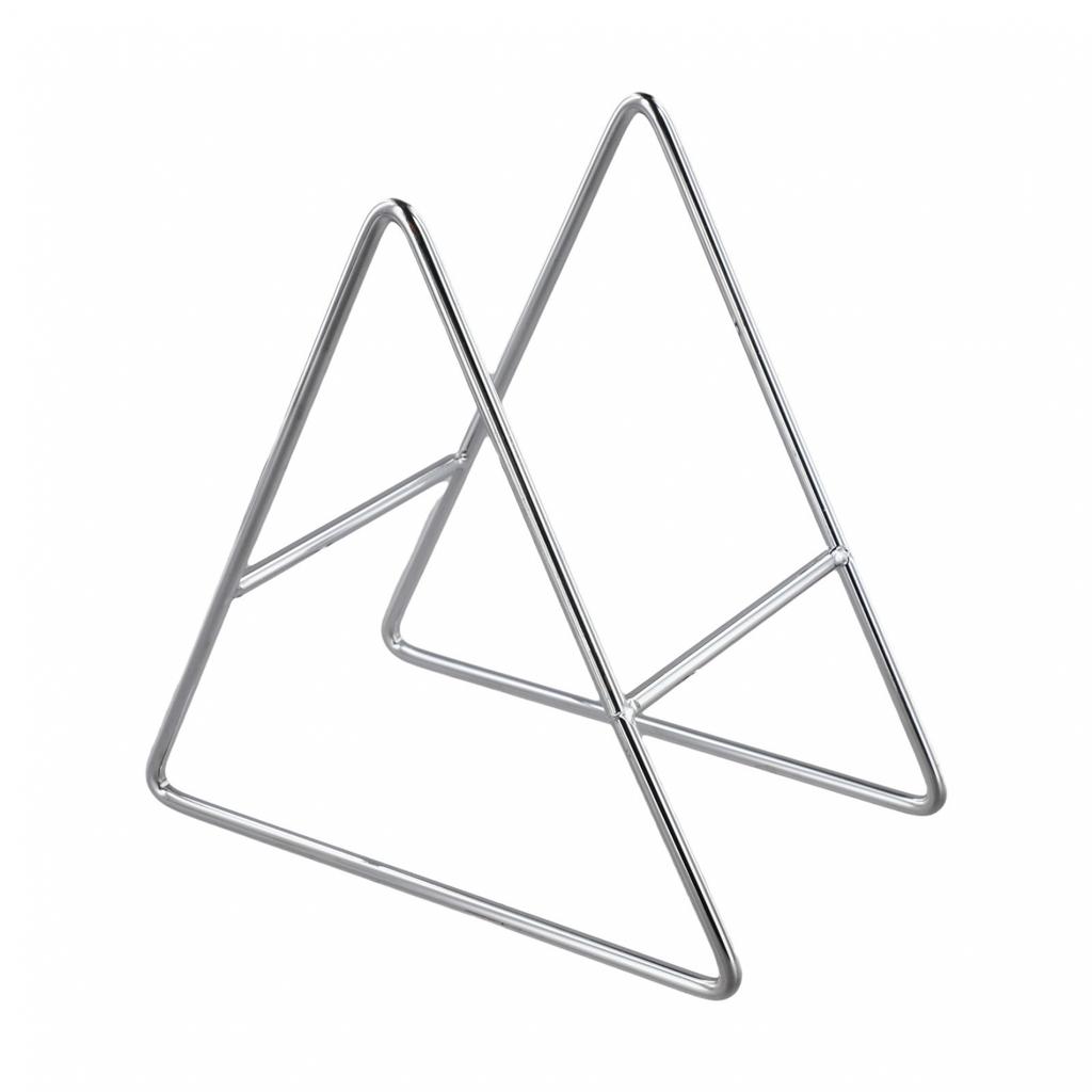 Silver Coaster Holder Space-saving Stand Rack Dish Support Drink