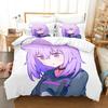 Hololive Neko Mata Okayu Ložní souprava Jednolůžko Dvojlůžko Plná Velikost Queen King Ložní souprava Aldult Dítě Ložnice Sady povlečení 3D Anime