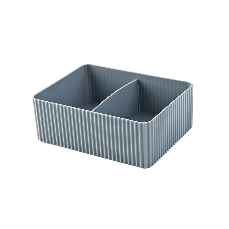 Aufbewahrungsbehälter für Zuhause Kunststoff Gitter Schreibtisch Kleinkram Aufbewahrungsbox Make-up Organizer Kosmetik Schrankbehälter Büro Badezimmer Heimgebrauch