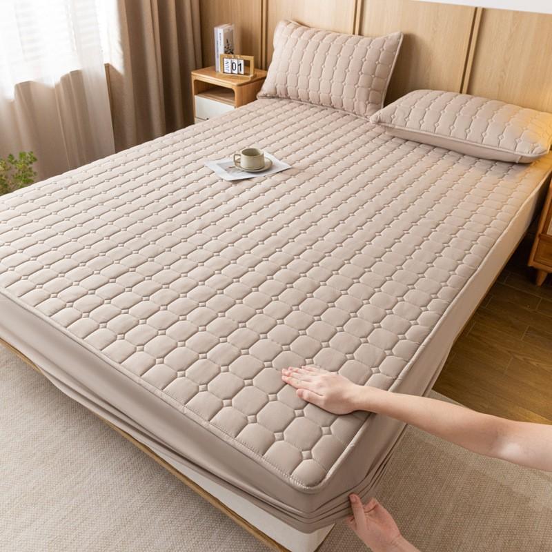 Customized Padded Mattress Three-piece Set Factory OEM Bed Cover All-inclusive Thickened Mattress Protective Cover