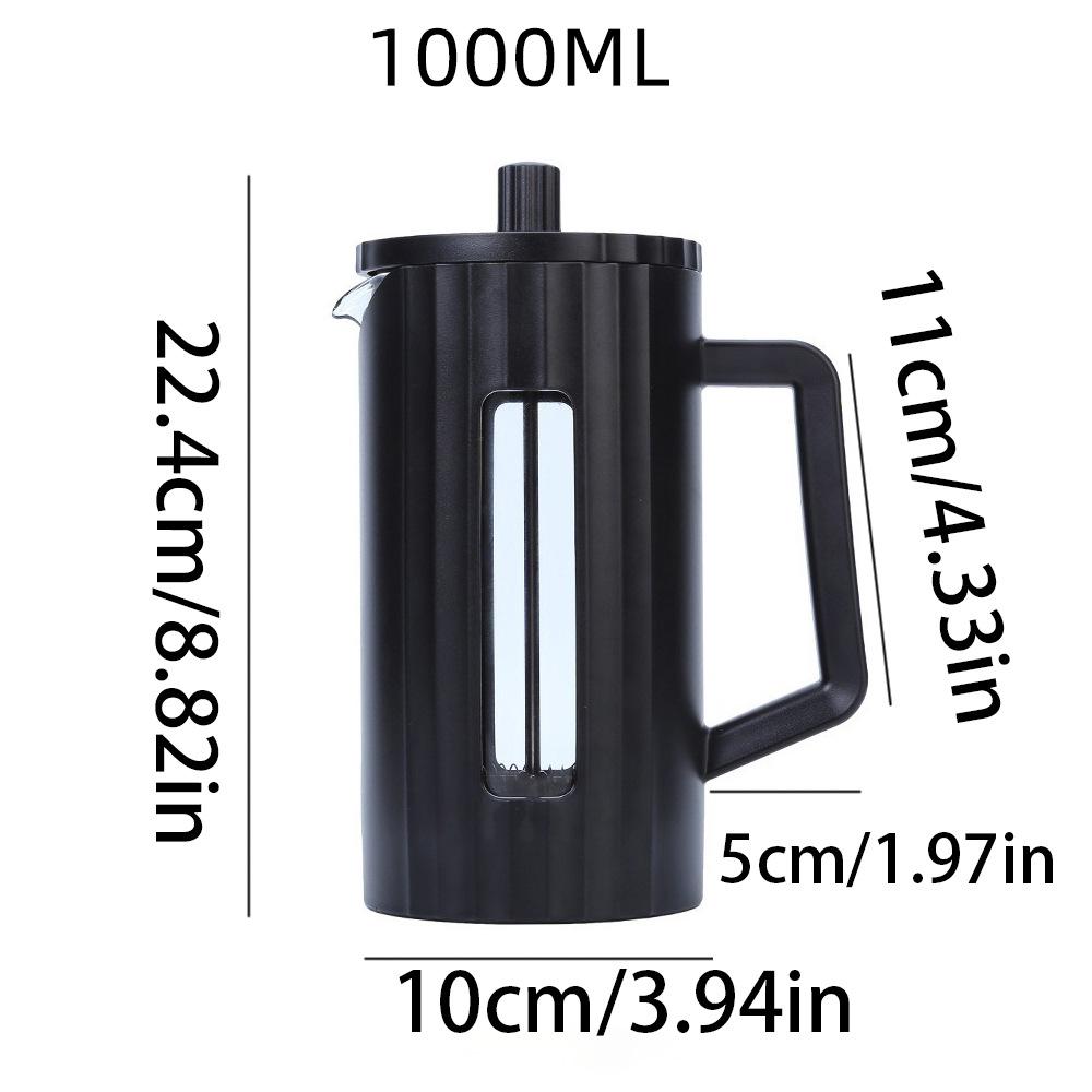 Thickened Borosilicate Glass French Press Coffee & Tea Maker