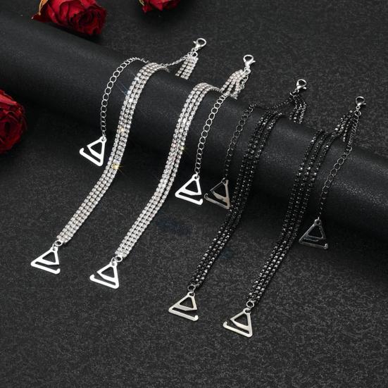 2Pcs Shoulder Chain Sexy Shiny Rhinestone Adjustable Bra Chain Party Body Jewelry Beach Vacation Accessories