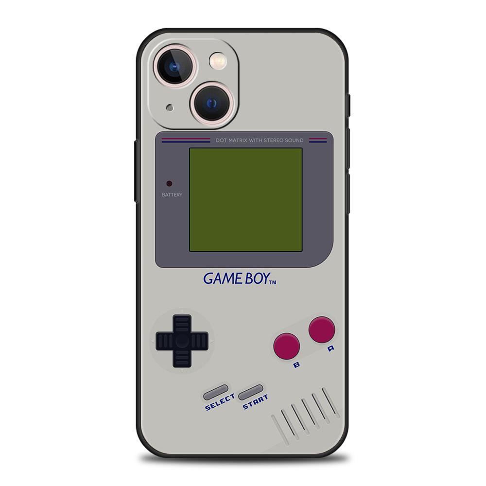 

Роскошный чехол для телефона Gameboy Boy Game для iPhone 11 12 13 14 15 Pro Max Mini X XR XS 7 8 Plus SE, мягкий силиконовый чехол, черный чехол iPhone 14Pro Max