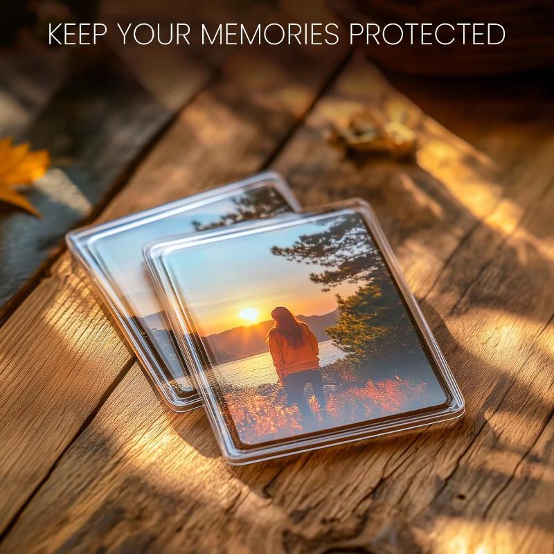 12/20/40Pcs Blank Photo Frame, Insert Fridge Magnets, Mini Magnetic Refrigerator Photo Picture Frames, 2x3.03 In