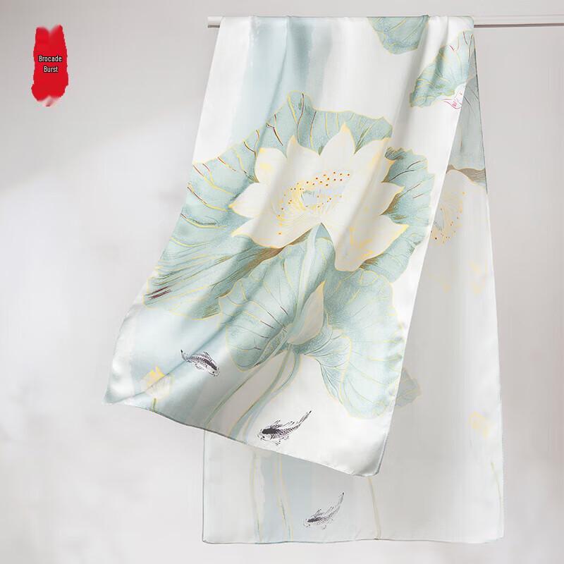 Woven Silk Printed Long Scarf