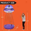 Joyfy 9ft Halloween Inflatable UFO Alien Decoration with Built-in LEDs for Halloween Outdoor Blow Up Yard Lawn Decoration