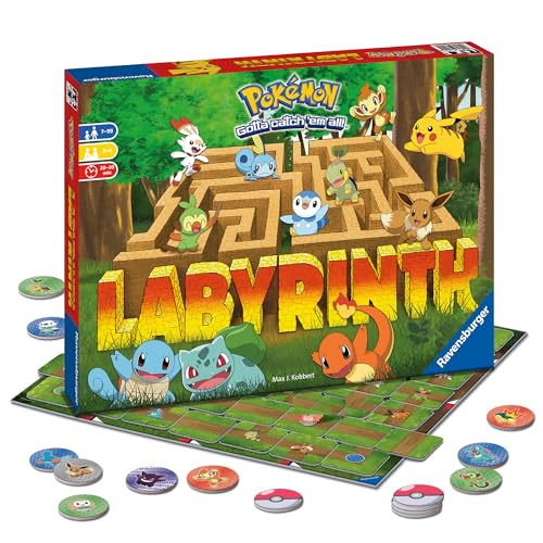 Ravensburger 26949 - Pokémon Labyrinth - Familienspiel für 2-4 Spieler ab 7 Jahren