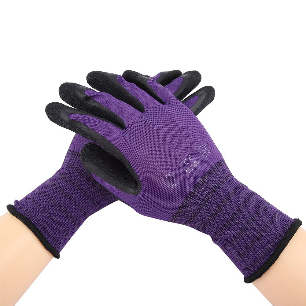 Gardening Work Labor Glove Nylon Nitrile Latex Grip Wear Resistant Gloves
