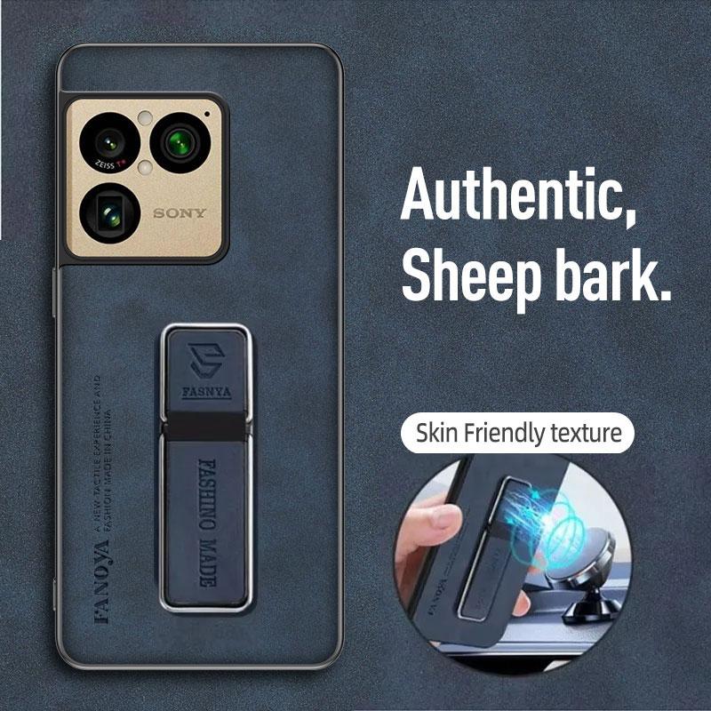 Cases For Sony Xperia 1 VIII Skinsheep PU Leather Magnetic Holder Shockproof Case For Sony Xperia 1 VIII Matte Phone Back Cover