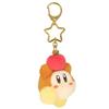 Sanei Boeki Kirby Mini Fluffy Mascot Keychain Waddle Dee (Apple) Mascot W6.5×D8×H9.5cm Plush Toy KMF08