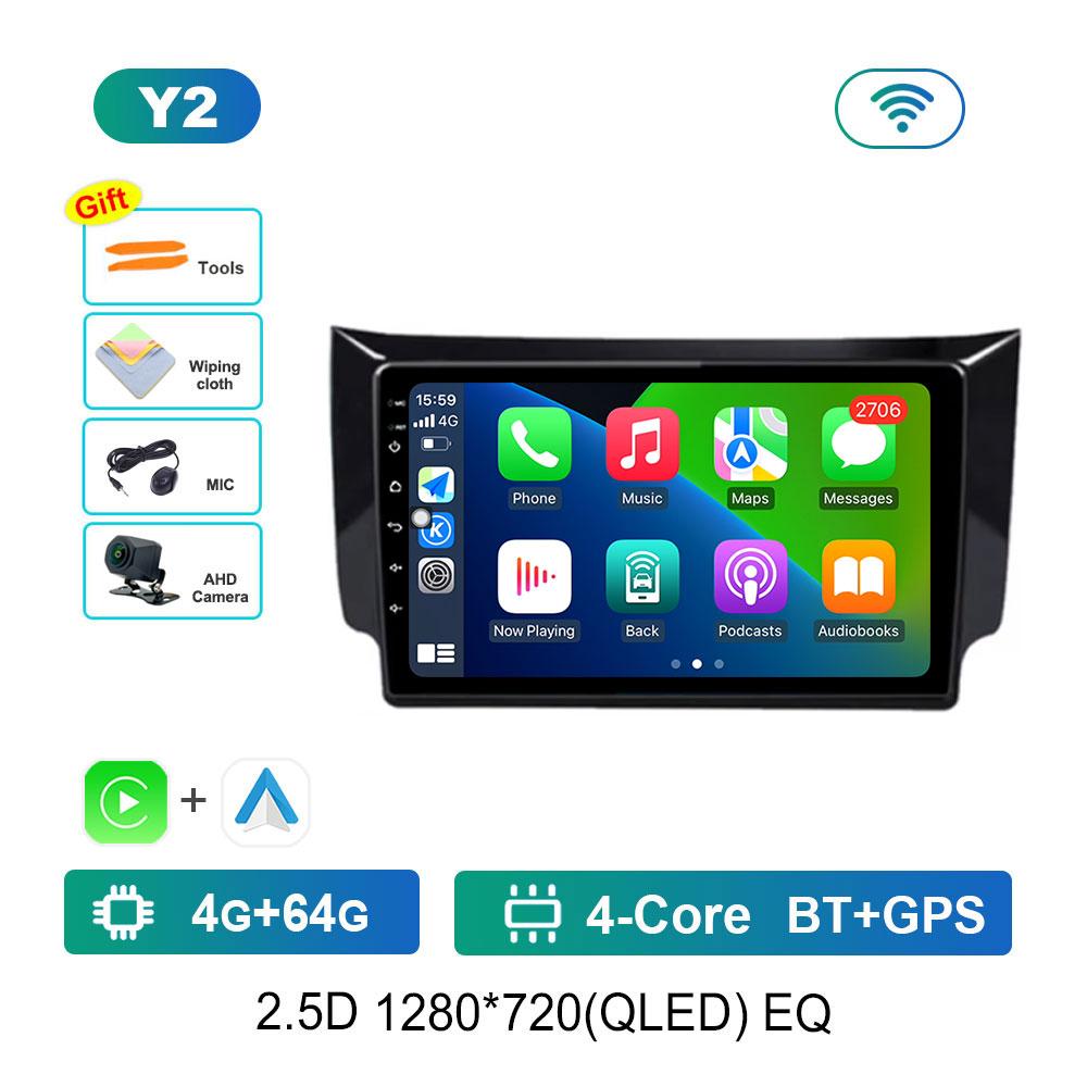 Android 14 Intelligent System for Nissan Sylphy B17 Sentra 12 2012 - 2018 GPS Navi BT Car Video Player WiFi 4G DSP Stereo