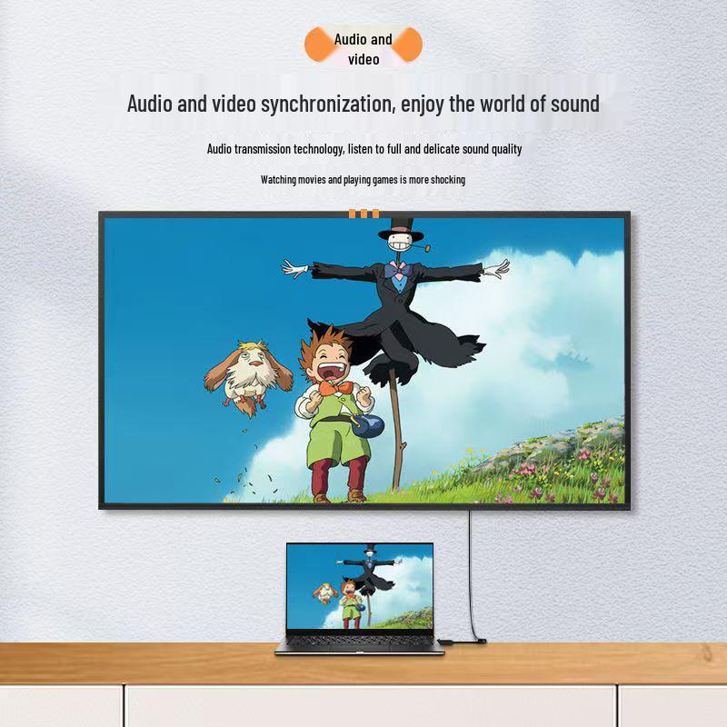 4K30Hz DP to HDMI Adapter Cable - Connect Laptops to Monitors or Projectors.