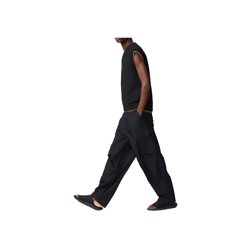 UNIQLO Clare Waight Keller Collaboration Series Multi-Pocket Fashion Zipper Solid Color Loose Comfortable Versatile Cargo Pants Unisex pants 476193-09