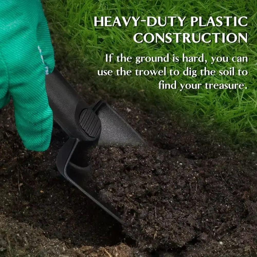 2Pcs Digging Tool Sand Scoop Shovel Set Black Beach Shovel Sand Sifter Garden Gadgets