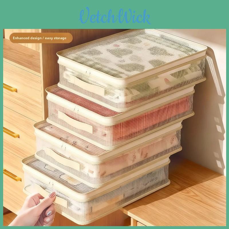 Pvc Wardrobe Storage Bin For Clothes With Dust Protection For Home Sorting