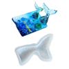 Crystal Epoxy Mold Mer-maid Fish Tail Set Fondant Baking Tool Gypsum Resin Candle Soap Clay Cake Decoration Mold